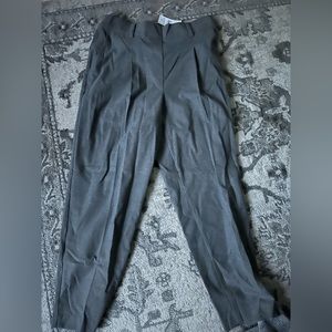 Loft Brand New Gray Dress Pants Size Medium Pull On with Elastic Waist